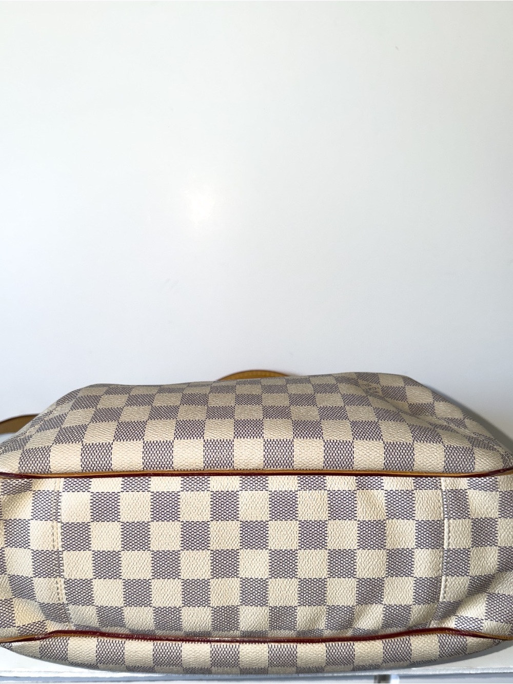 Rare Louis Vuitton Soffi Damier Azur Shoulder Bag Authentic Classic Summer - Picture 10 of 13